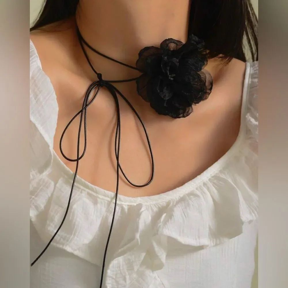 Floral Choker Necklace S925